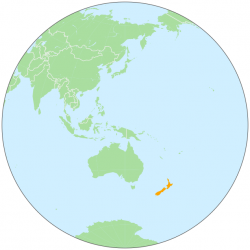 New Zealand on globe - /geography/Country_Maps/global_location ...