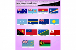Australia and Oceania countries / Austr | Design Bundles