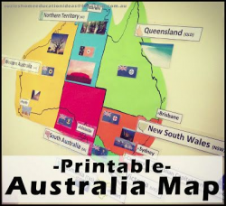 Australia Map Printable | Australia map, Capital city and Australia
