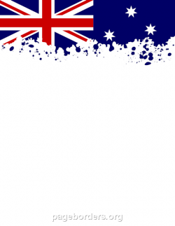 Printable Australian flag border. Use the border in Microsoft Word ...