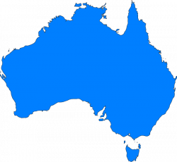 Blue Map Australia Clip Art at Clker.com - vector clip art online ...