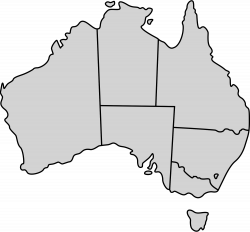 Clipart Australia Outline Within Simple Map - noavg.me