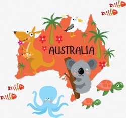 Animals Australia Map, Cartoon, Web, Animals PNG Image and Clipart ...