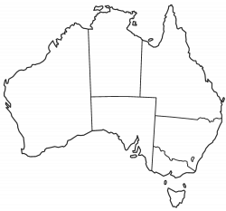 Clipart Australia Outline Within Simple Map - noavg.me