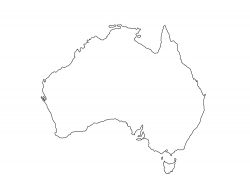 Clipart Australia Outline For Map Of - noavg.me
