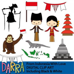 Clip Art From Indonesia With Love | Classroom projects, Clip art and ...