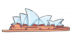 How to Draw a Sydney Opera House / Как нарисовать Сиднейский оперный ...