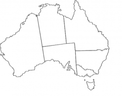Download Australia Map Template | Major Tourist Attractions Maps