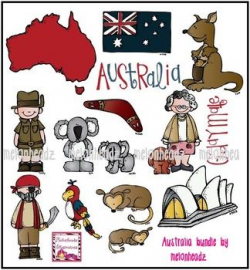 Australia clip art - by Melonheadz | Clip art, Australia and Activities