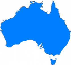 Blue Map Australia Clip Art at Clker.com - vector clip art online ...