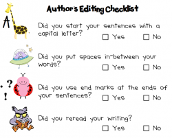 The Teacher Diaries: Our New Author's Editing Checklist