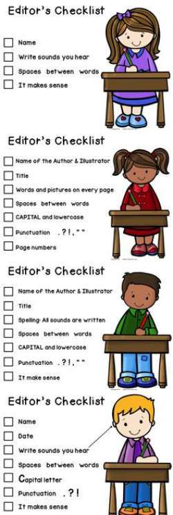 Editor's Checklist for Students - FREE in my TPT store! | Classroom ...