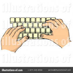 Typing Clipart #6070 - Illustration by djart