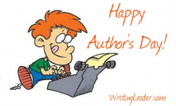 November 1 is Author's Day, a day to honor all your favorite authors ...