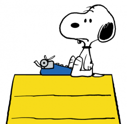 Snoopy - The World Famous Author Fresh Out of Ideas | Snoopy And ...