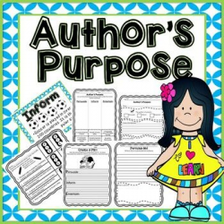 Author's Purpose - Reading Skill | Cut and paste, Activities and ...