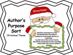 Christmas Author's Purpose Teaching Resources | Teachers Pay Teachers
