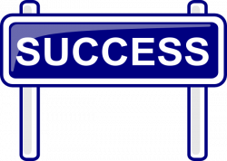 Sign clipart success - Pencil and in color sign clipart success