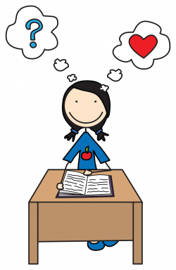 28+ Collection of Girl Reading Thinking Clipart | High quality, free ...
