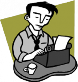 Author Writing Clipart