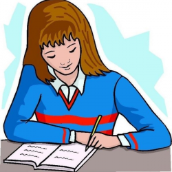 Clipart Writing Female Author – Graphics – Illustrations ...