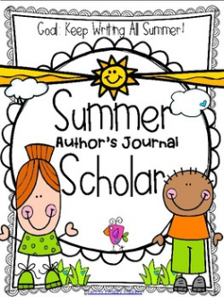 Summer Scholar - Writing Journal by Herron's Happy Hoppers | TpT