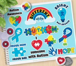 Autism Awareness Clipart Autism Stickers Special needs