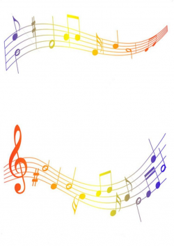 Coloured Musical Notes Border by KirstyLouiseWilson | ДЕКУПАЖ ...