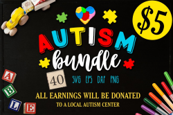 Autism Bundle - 40 Autism SVG files Bundle Autism SVG file Cutting ...