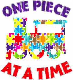 One Piece at a Time Sublimation Transfer Autism Transfer