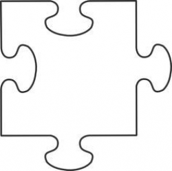 Puzzle Piece Template | Autism Awareness Crafts, Senior … - ClipArt ...