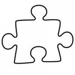Puzzle Piece Template | Autism Awareness Crafts, Senior … - ClipArt ...