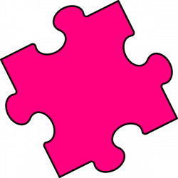 Pink Puzzle Piece Clip Art at Clker.com - vector clip art online ...