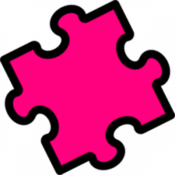 Pink Puzzle Piece Clip Art at Clker.com - vector clip art online ...