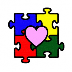 SVG Autism SVG Autism Heart Puzzle Autism Awareness