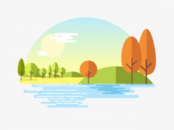 Autumn Landscape, Fall, Landscape, River PNG Image and Clipart for ...