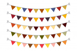 Fall Bunting Clipart, Bunting Banner Clipart, Autumn Bunting SVG ...