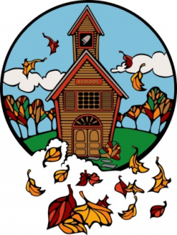 Fall clipart church - Pencil and in color fall clipart church