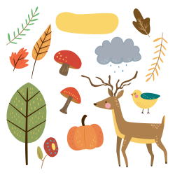 Free Cute Animal Autumn Clipart Fptfy 2 Png Scrapbooks Extraordinary ...