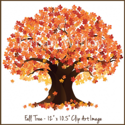 Tree Clip Art Fall Trees Autumn Tree Clipart Maple by UrbanWillow ...