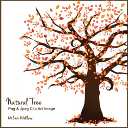 Fall Tree Clipart, Clipart Autumn Tree, Family Trees, Tree Vectors ...