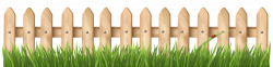 Transparent Fence with Grass PNG Clipart | Gallery Yopriceville ...