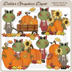 Fall Frogs Clip Art Collection - Only $1.00 at www ...