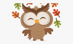 Autumn Clipart Owl - Fall Owl , Transparent Cartoon, Free ...