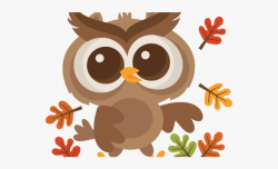 Autumn Leaves Clipart Owl - Fall Owl And Pumpkin Clip Art ...