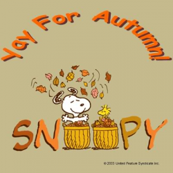 Snoopy Autumn Clipart