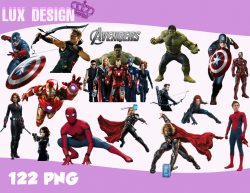 122 The Avengers ClipArt- PNG Images 300dpi Digital, Clip Art ...