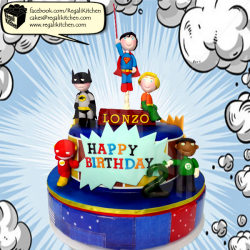 Avengers and Justice League Superheroes Cake | The Regali Kitchen