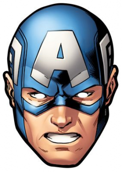 Captain America from Marvel's The Avengers Single Card Party Face ...