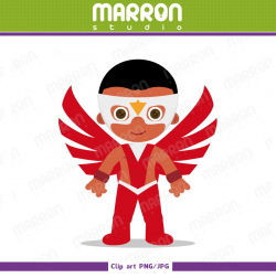 Marron Studio | Falcon clipart superhero | Online Store Powered by ...